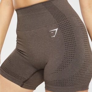Gymshark Vital Seamless 2.0 Shorts - Brown Marl - XS